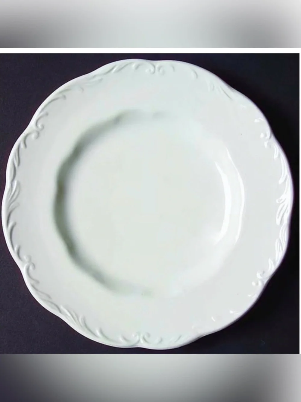 J&G Meakin White Ironstone Vintage Dessert Plate 7.5” England Classic White